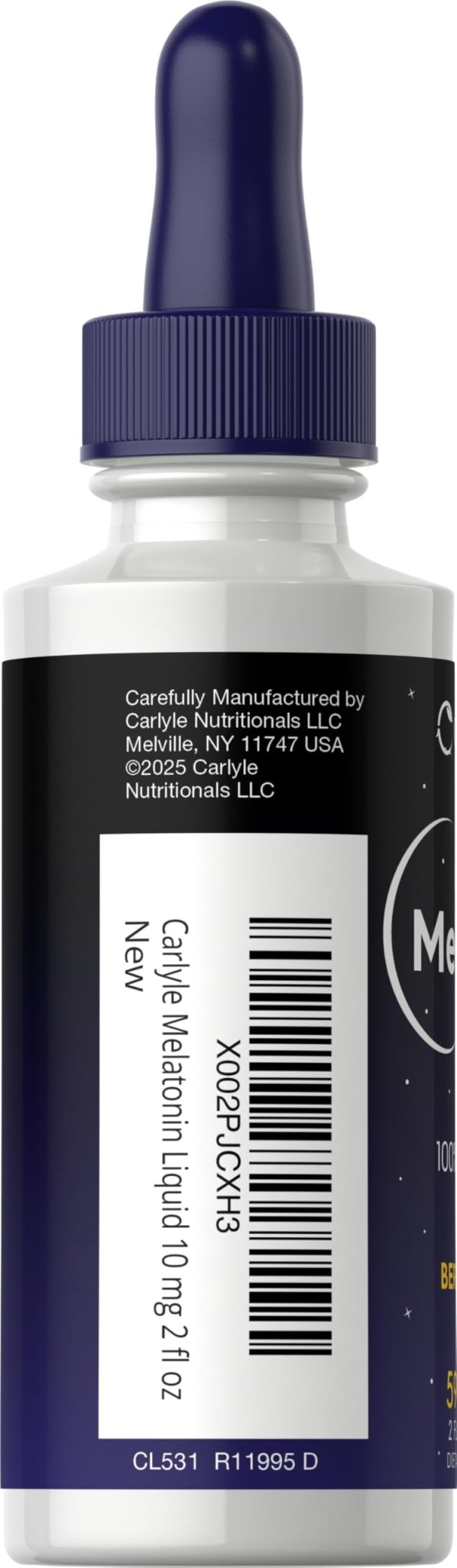 Carlyle Melatonin 10mg | 2 fl oz Liquid Drops | Berry Flavor | for Adults | Non-GMO, Vegetarian Supplement - FENGGESTORE20