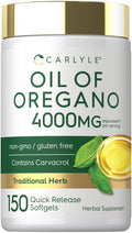 Carlyle Oregano Oil Supplement | 150 Softgel Capsules | Contains Carvacrol | Non-GMO & Gluten Free Formula - FENGGESTORE20