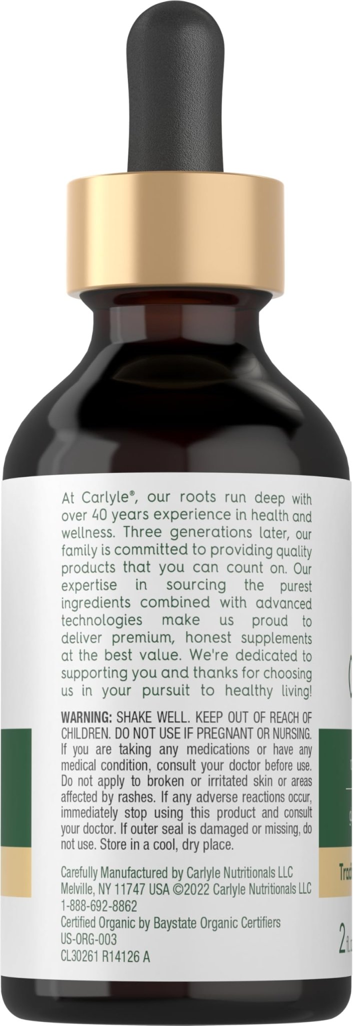 Carlyle Organic Oil of Oregano Liquid Drops - 2 fl oz - 1 Year Supply | Vegan Herbal Supplement | Non-GMO, Gluten Free - FENGGESTORE20