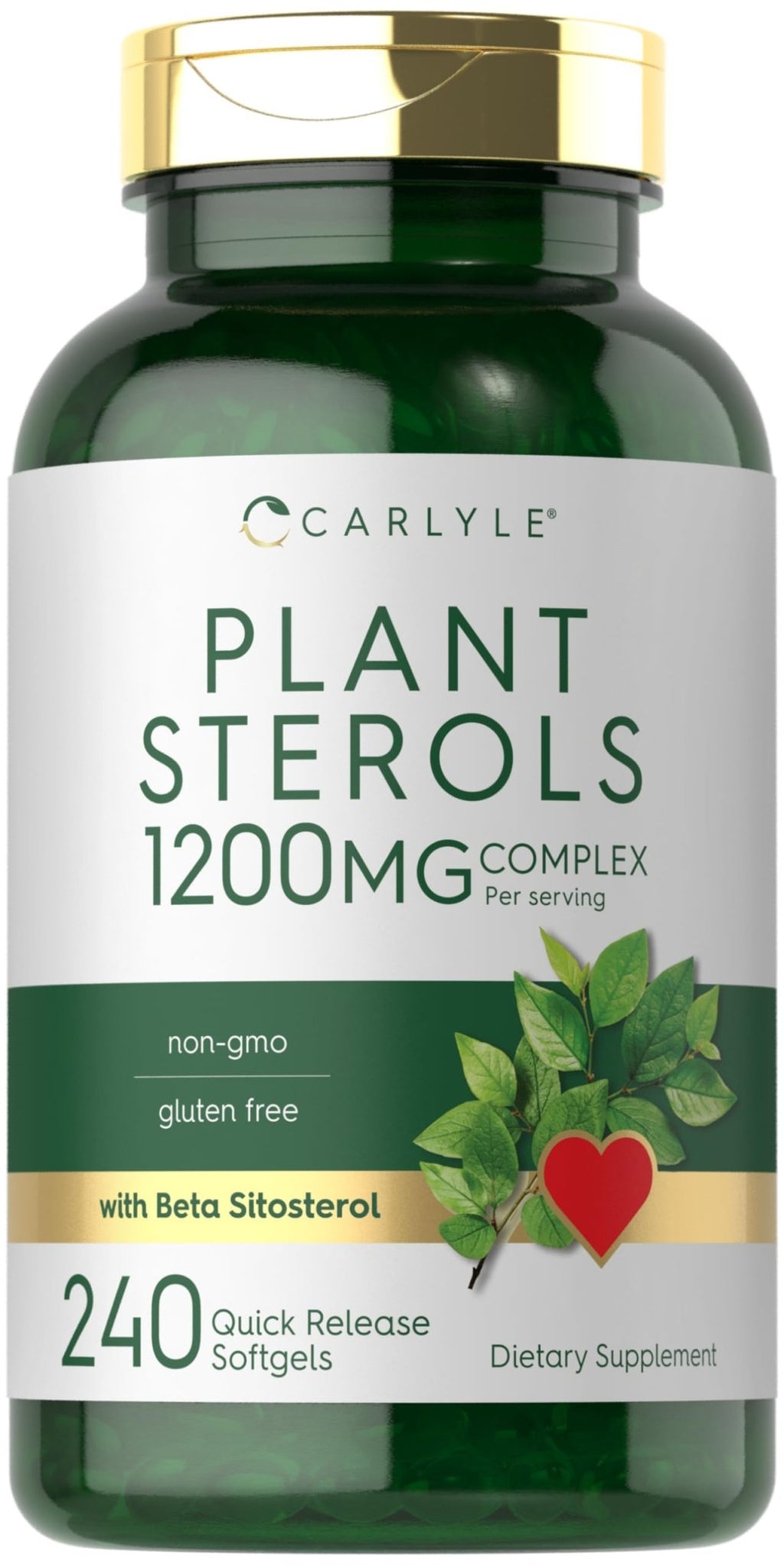 Carlyle Plant Sterols Supplement 1200 mg | 240 Softgels | with Beta Sitosterol | Non-GMO & Gluten Free - FENGGESTORE20