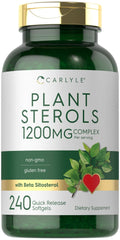 Carlyle Plant Sterols Supplement 1200 mg | 240 Softgels | with Beta Sitosterol | Non-GMO & Gluten Free - FENGGESTORE20