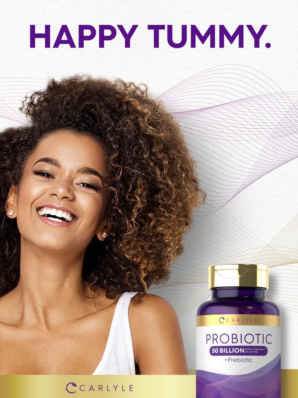 Carlyle Probiotics with Prebiotics | 120 Capsules | 50 Billion Active Organisms | Non-GMO & Gluten Free Supplement - FENGGESTORE20