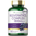 Carlyle Resveratrol Complex - 180 Capsules - Trans Resveratrol Supplement with Grape Seed Extract - Non GMO, Gluten Free - FENGGESTORE20