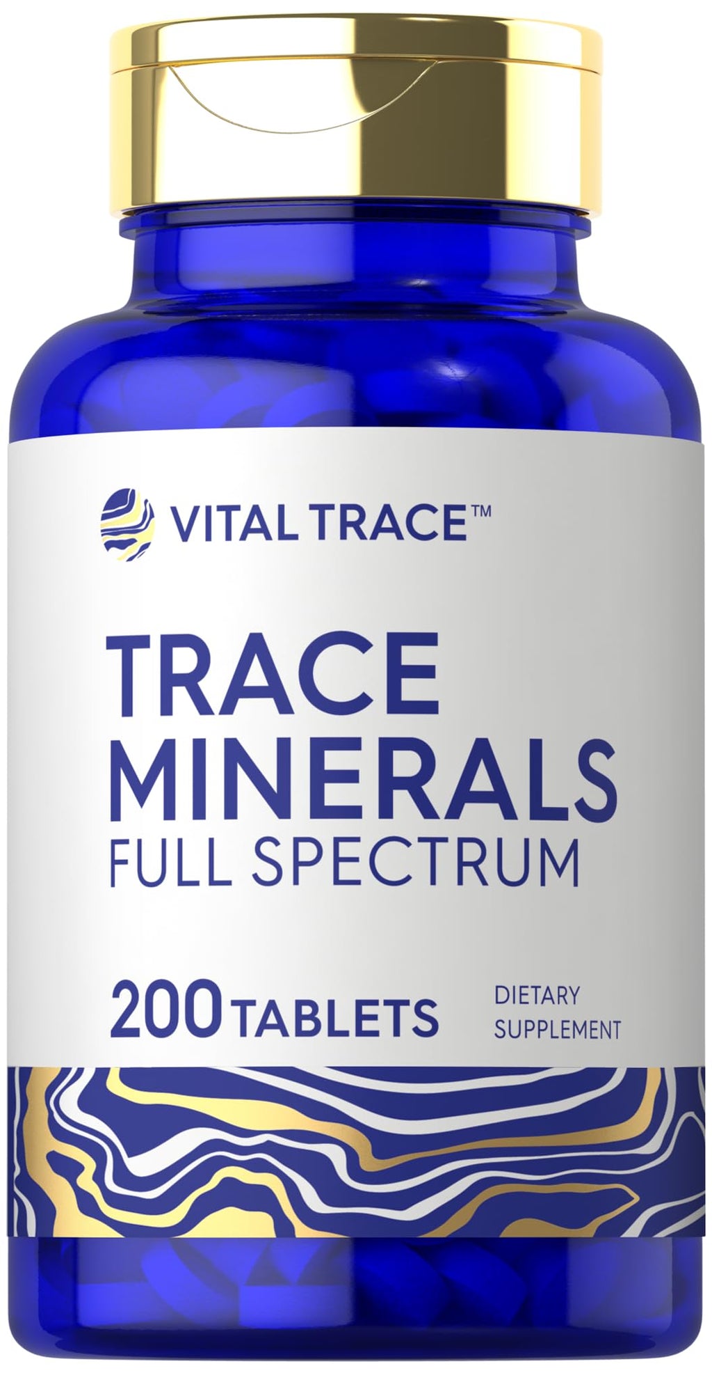 Carlyle Trace Minerals | 200 Tablets | Full Spectrum Supplement | Non-GMO & Gluten Free Complex | by Vital Trace - FENGGESTORE20