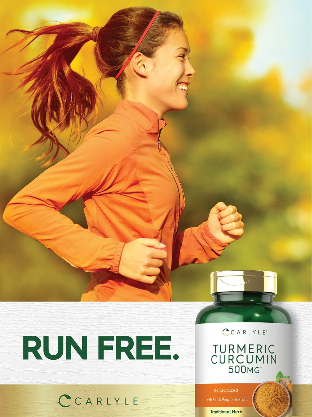 Carlyle Turmeric Curcumin Supplement | 180 Capsules | with Black Pepper Extract | Non-GMO & Gluten Free - FENGGESTORE20