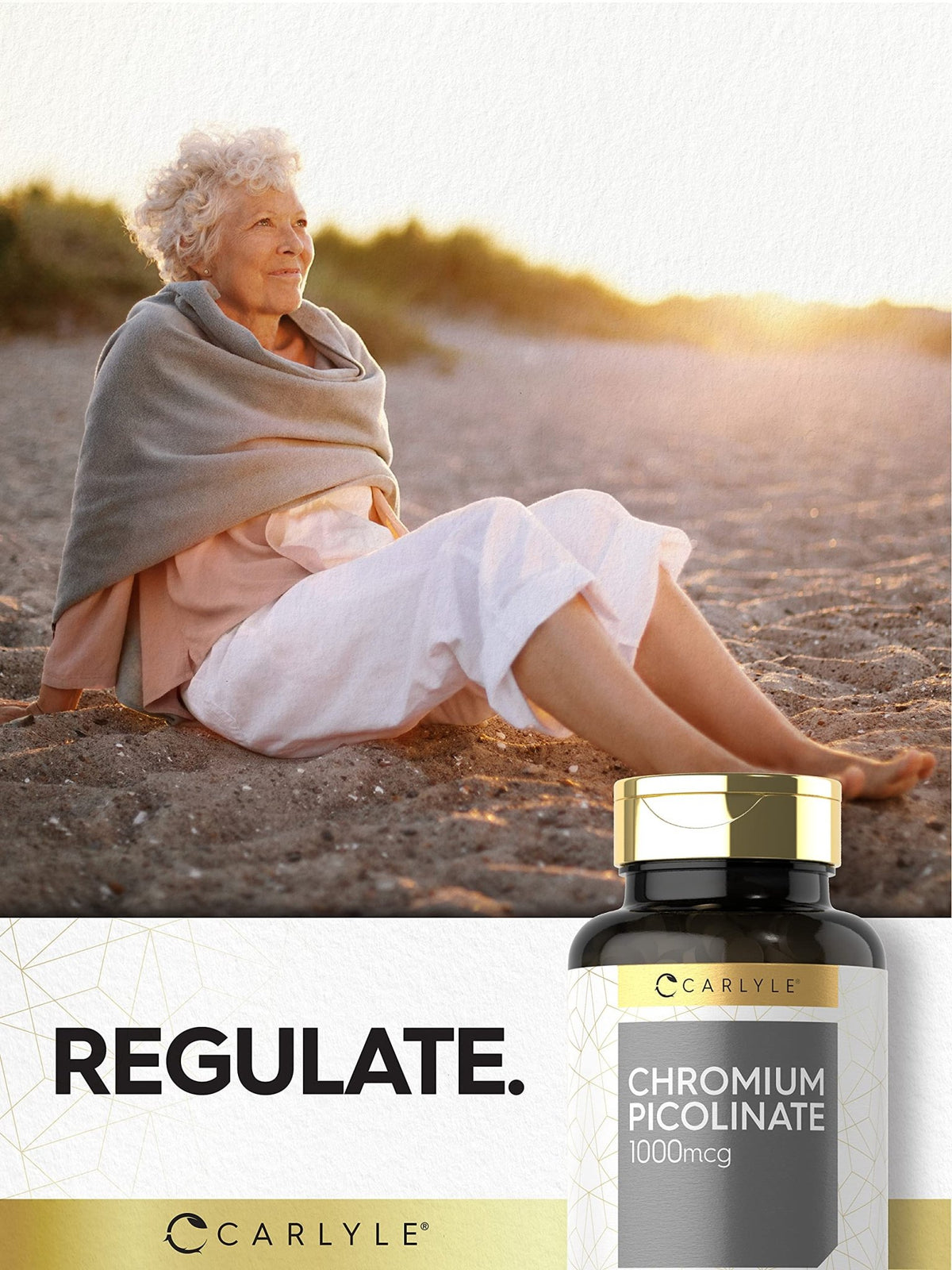 Carlyle Ultra Chromium Picolinate 1000mcg | 360 Tablets | Vegetarian, Non-GMO, Gluten Free - FENGGESTORE20