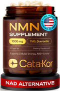 Cata-Kor NMN Supplement – 1000mg Per Serving NAD Resveratrol Supplement with Quercetin | TMG – NMNH Alternative – Supports Cellular Energy & NAD+ Level – 60 Capsules - FENGGESTORE20