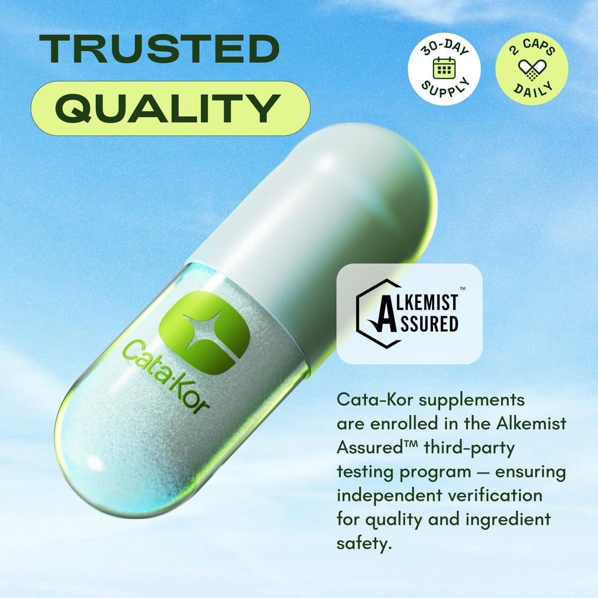 Cata-Kor NMN Supplement Alternative – Liposomal NAD+ Supplement - NAD CORE 30-Day Supply 60 Capsules - FENGGESTORE20
