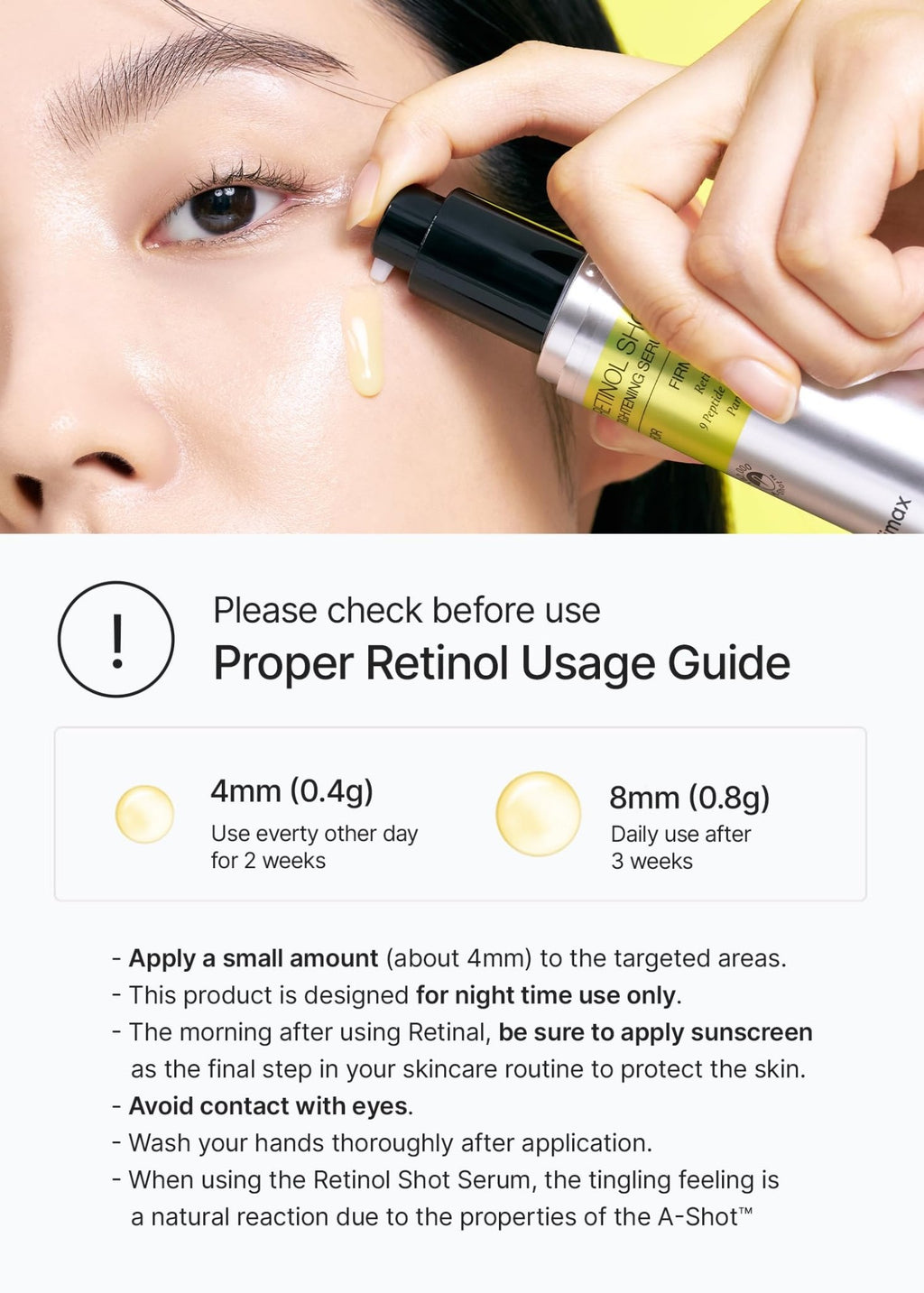 celimax The Vita A Retinol Shot Tightening Serum | with Pure Vitamin A Retinol, Peptide, Pore Minimizer - FENGGESTORE20