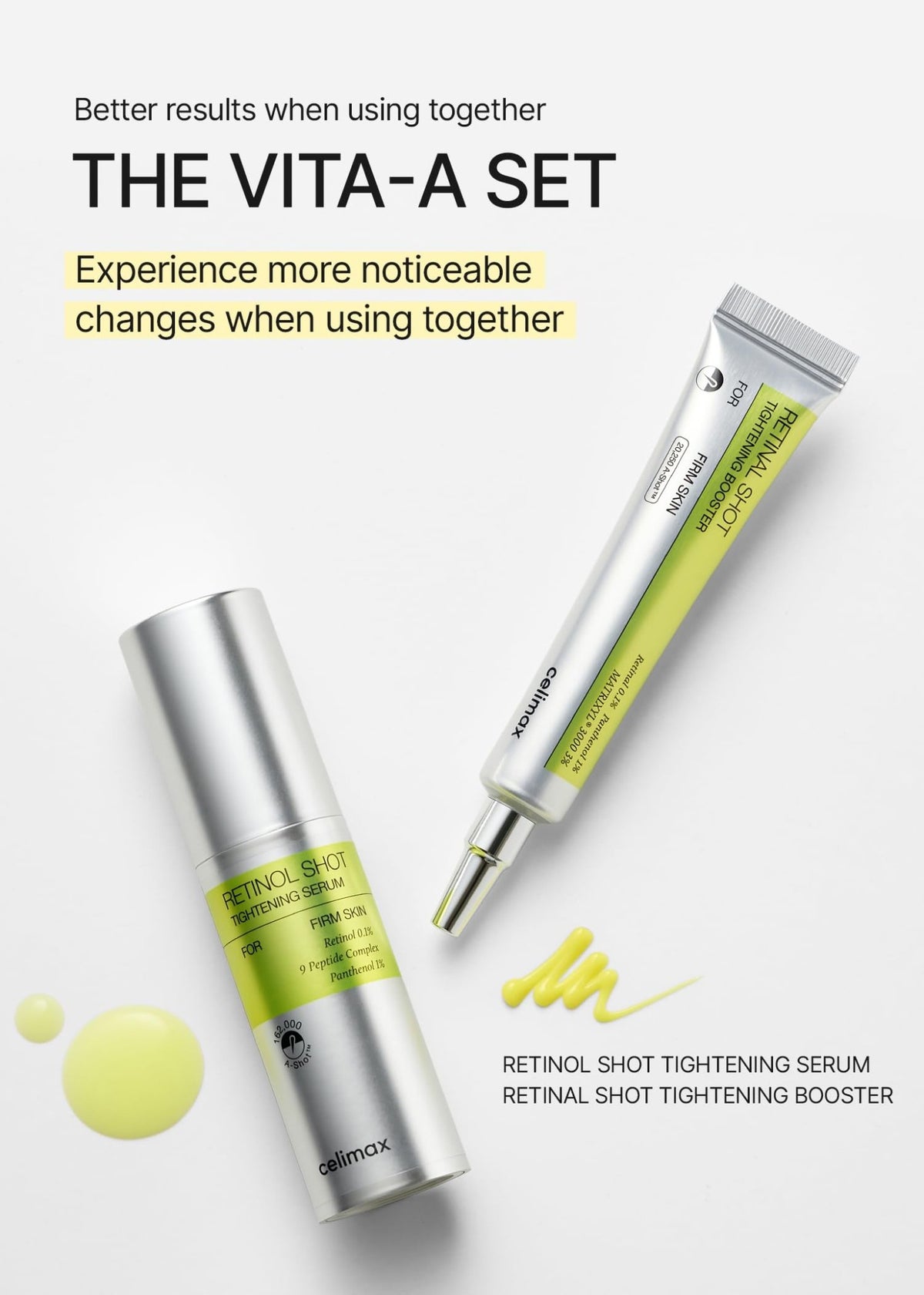 celimax The Vita A Retinol Shot Tightening Serum | with Pure Vitamin A Retinol, Peptide, Pore Minimizer - FENGGESTORE20