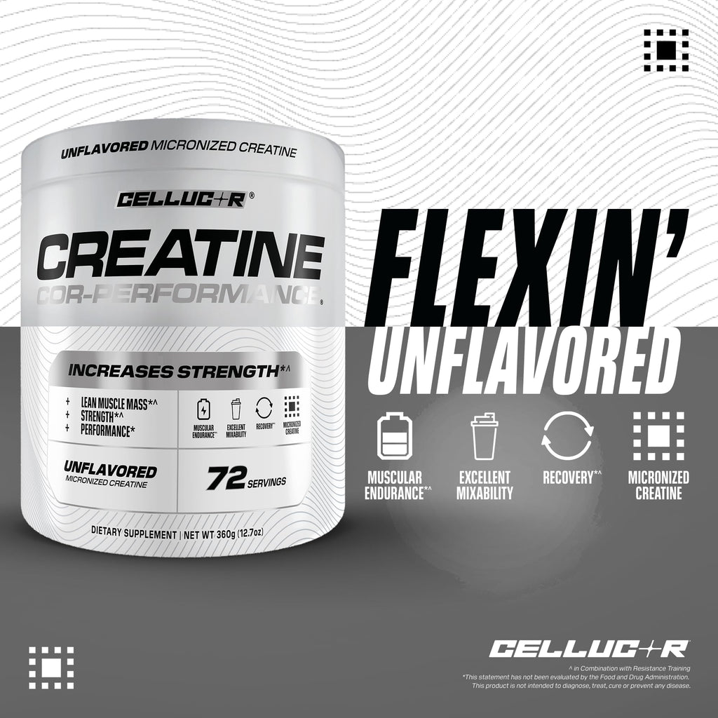 Cellucor Cor-Performance Creatine Monohydrate for Strength and Muscle Growth, 72 Servings - FENGGESTORE20