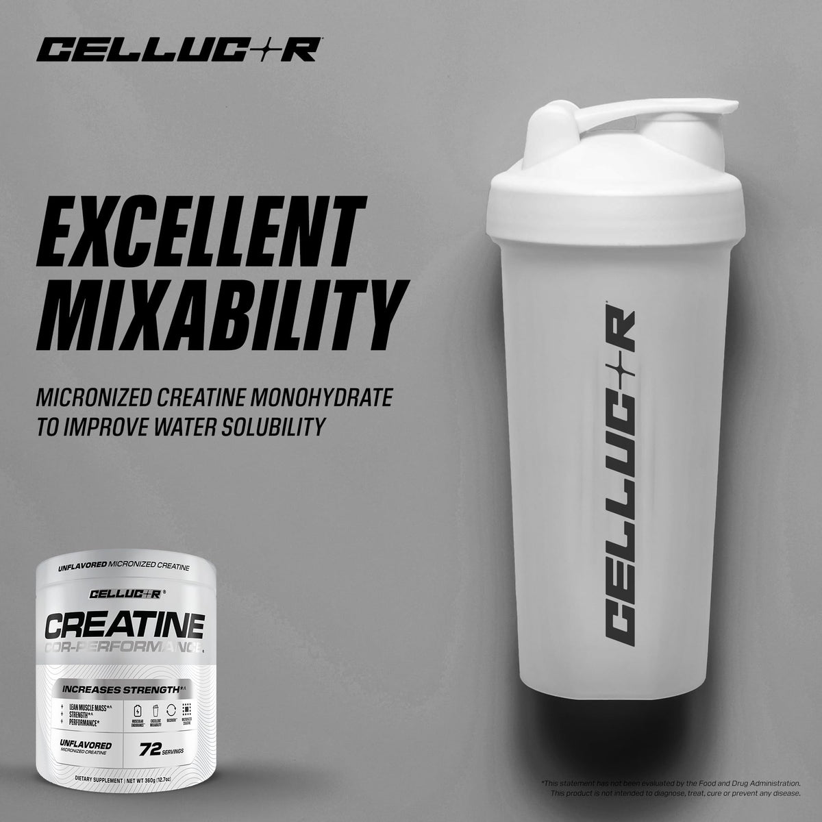 Cellucor Cor-Performance Creatine Monohydrate for Strength and Muscle Growth, 72 Servings - FENGGESTORE20