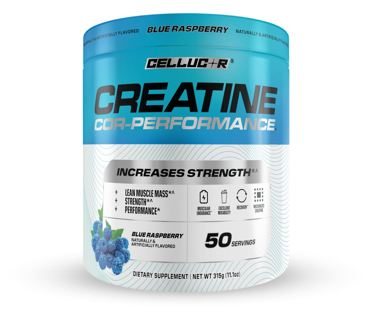 Cellucor Creatine Powder, Blue Raspberry Flavor - Increases Strength, Lean Muscle Mass & Endurance, Micronized Creatine for Fast Absorption - FENGGESTORE20