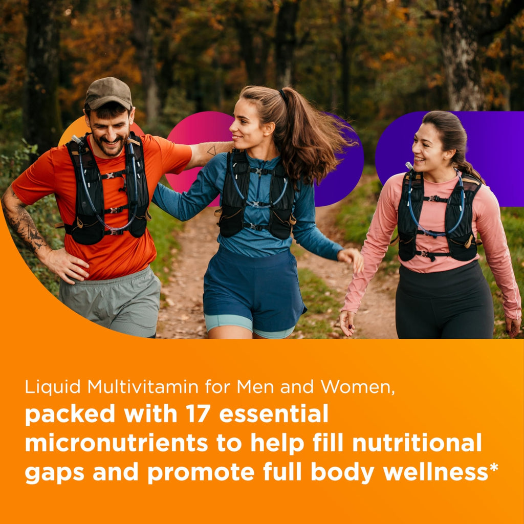Centrum Liquid Multivitamin for Adults, Multivitamin/Multimineral Supplement with B Vitamins and Antioxidants, Citrus Flavor - 8 Fl Oz - FENGGESTORE20