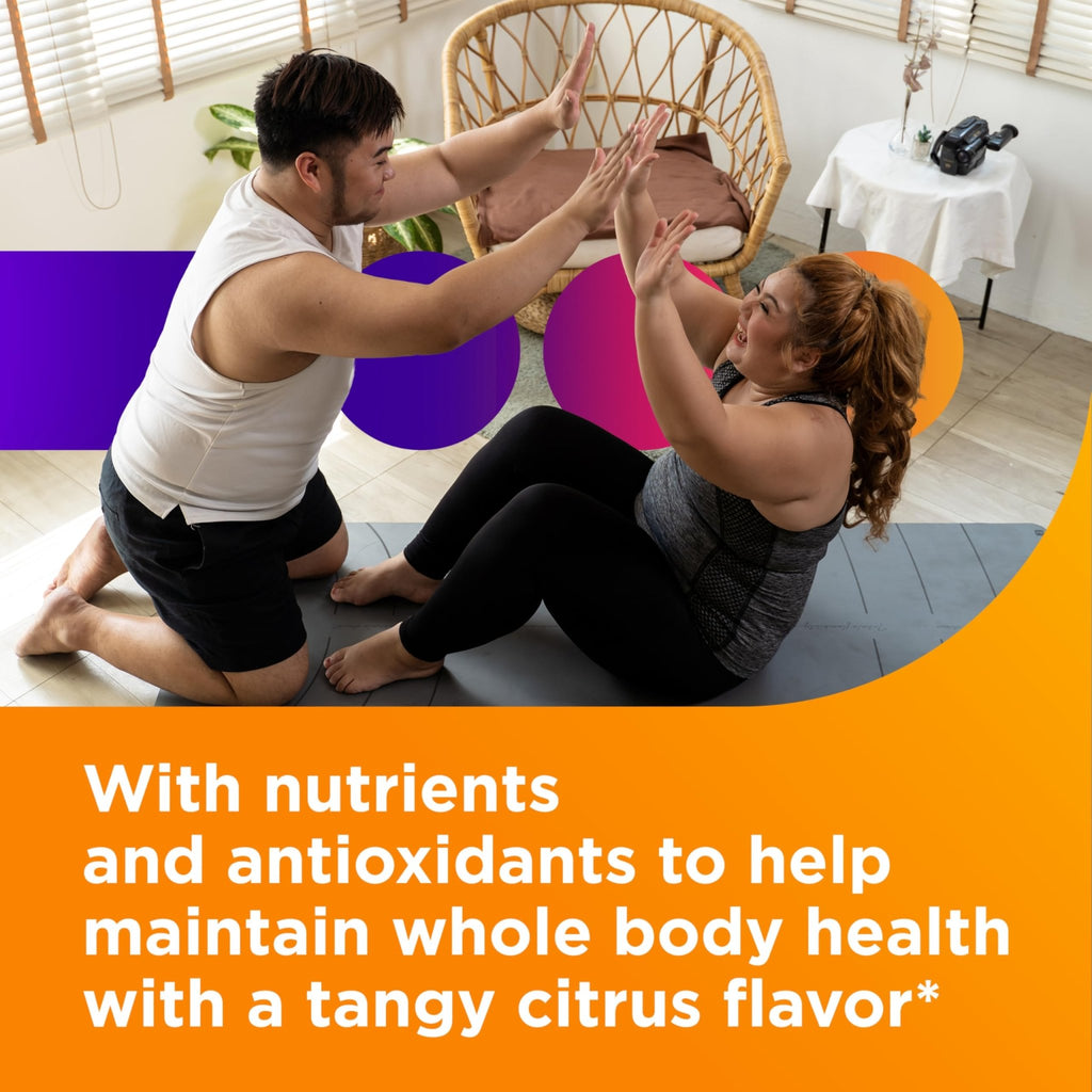 Centrum Liquid Multivitamin for Adults, Multivitamin/Multimineral Supplement with B Vitamins and Antioxidants, Citrus Flavor - 8 Fl Oz - FENGGESTORE20