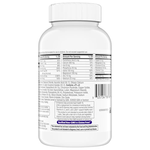 Centrum Minis Silver Women's Multivitamin for Women 50 Plus, Multimineral Supplement with Vitamin D3, B Vitamins, Non-GMO Ingredients - FENGGESTORE20