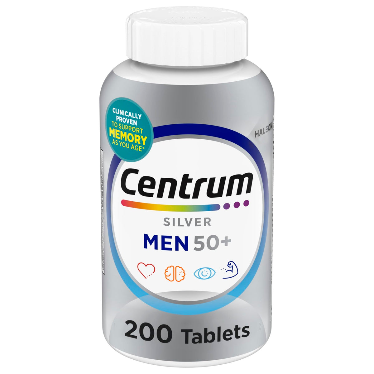 Centrum Silver Men's 50+ Multivitamin with Vitamin D3, B-Vitamins, Zinc for Memory and Cognition - 200 Tablets - FENGGESTORE20
