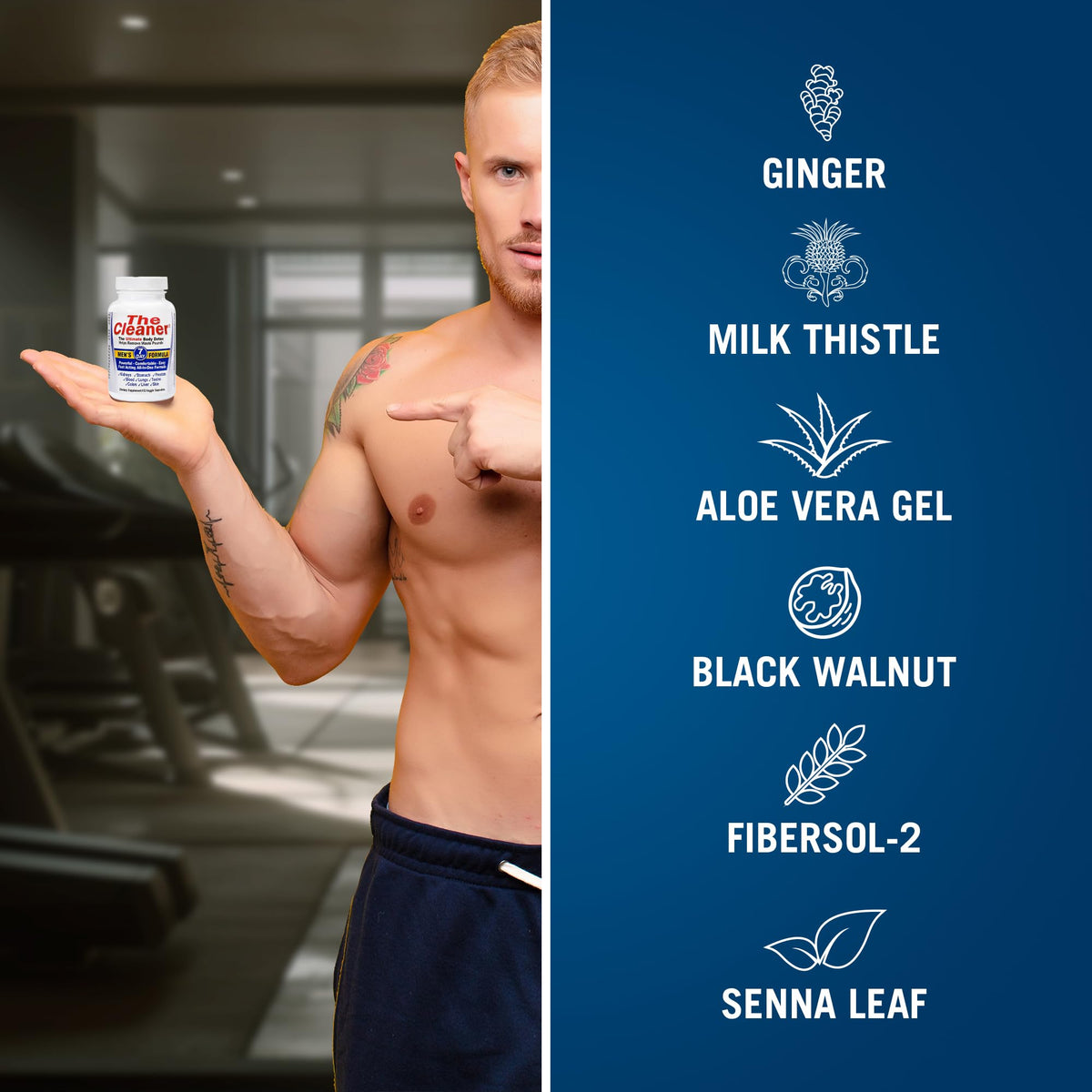 Century Systems The Cleaner Detox, Powerful 7-Day Complete Internal Cleansing Formula for Men, Support Digestive Health, 52 Vegetarian Capsules - FENGGESTORE20