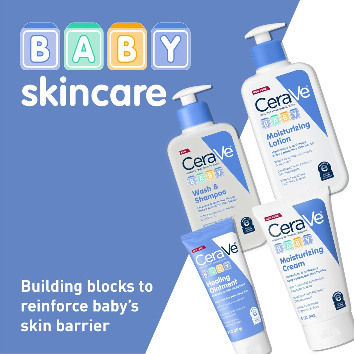 CeraVe Baby Wash & Shampoo, Tear-Free 2-in-1 Bath Wash for Hair & Skin, with Vitamin E, Fragrance-Free, Paraben-Free, Dye-Free, Phthalates-Free, Sulfate-Free, 16oz - FENGGESTORE20