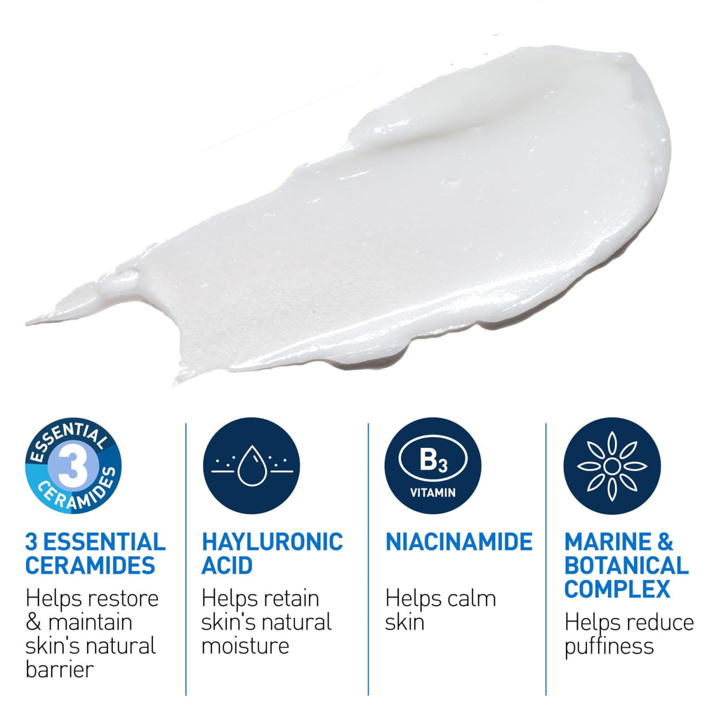 CeraVe Eye Repair Cream, Under Eye Cream For Puffiness And Bags Under Eyes, Hyaluronic Acid + Niacinamide - FENGGESTORE20