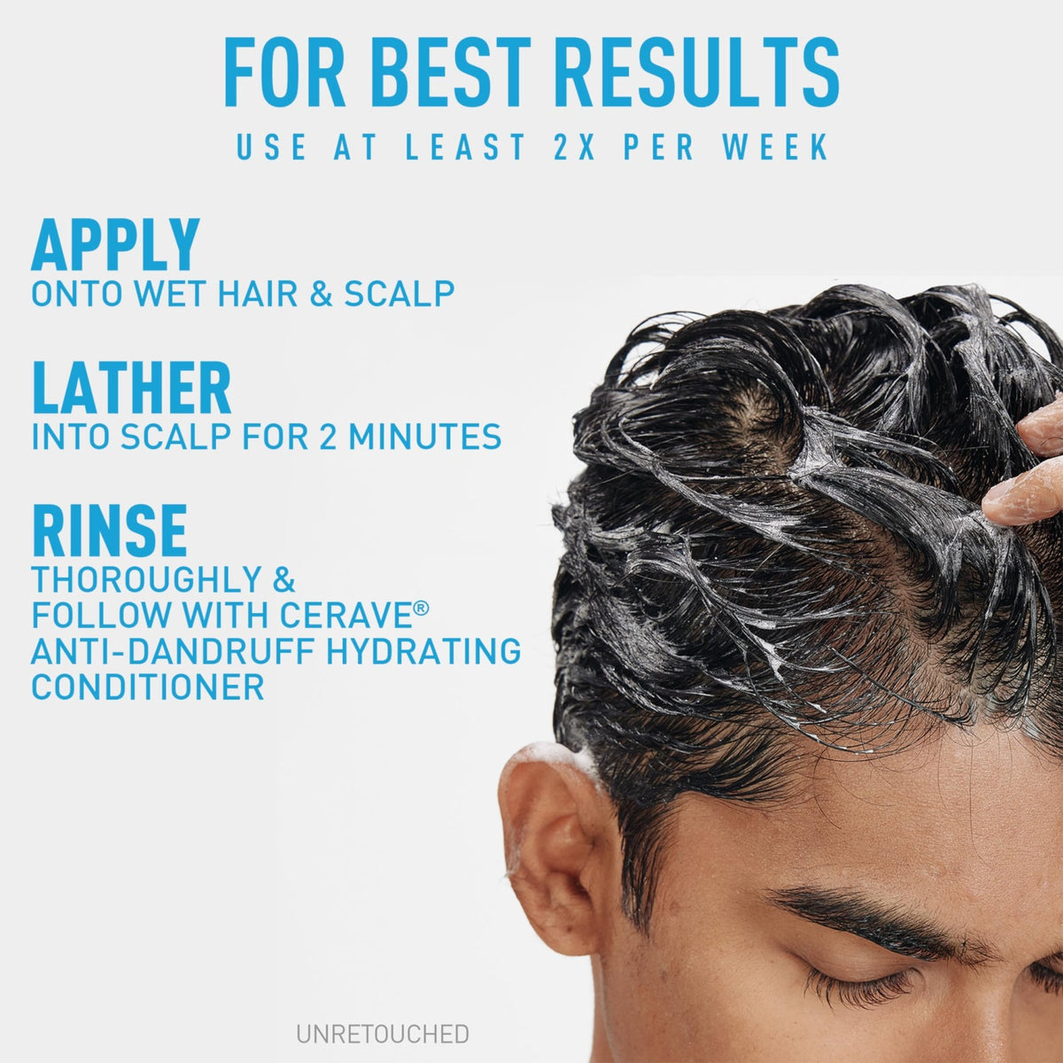 CeraVe Hydrating Anti Dandruff Shampoo, 1% Pyrithione Zinc Dandruff Treatment With Ceramides, Niacinamide & Hyaluronic Acid, Helps Eliminate Flakes - FENGGESTORE20