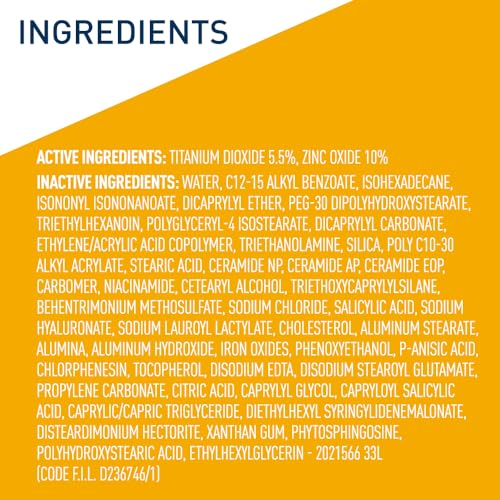 CeraVe Hydrating Mineral Sunscreen SPF 30 with Sheer Tint, Tinted Mineral Sunscreen with Zinc Oxide & Titanium Dioxide - FENGGESTORE20