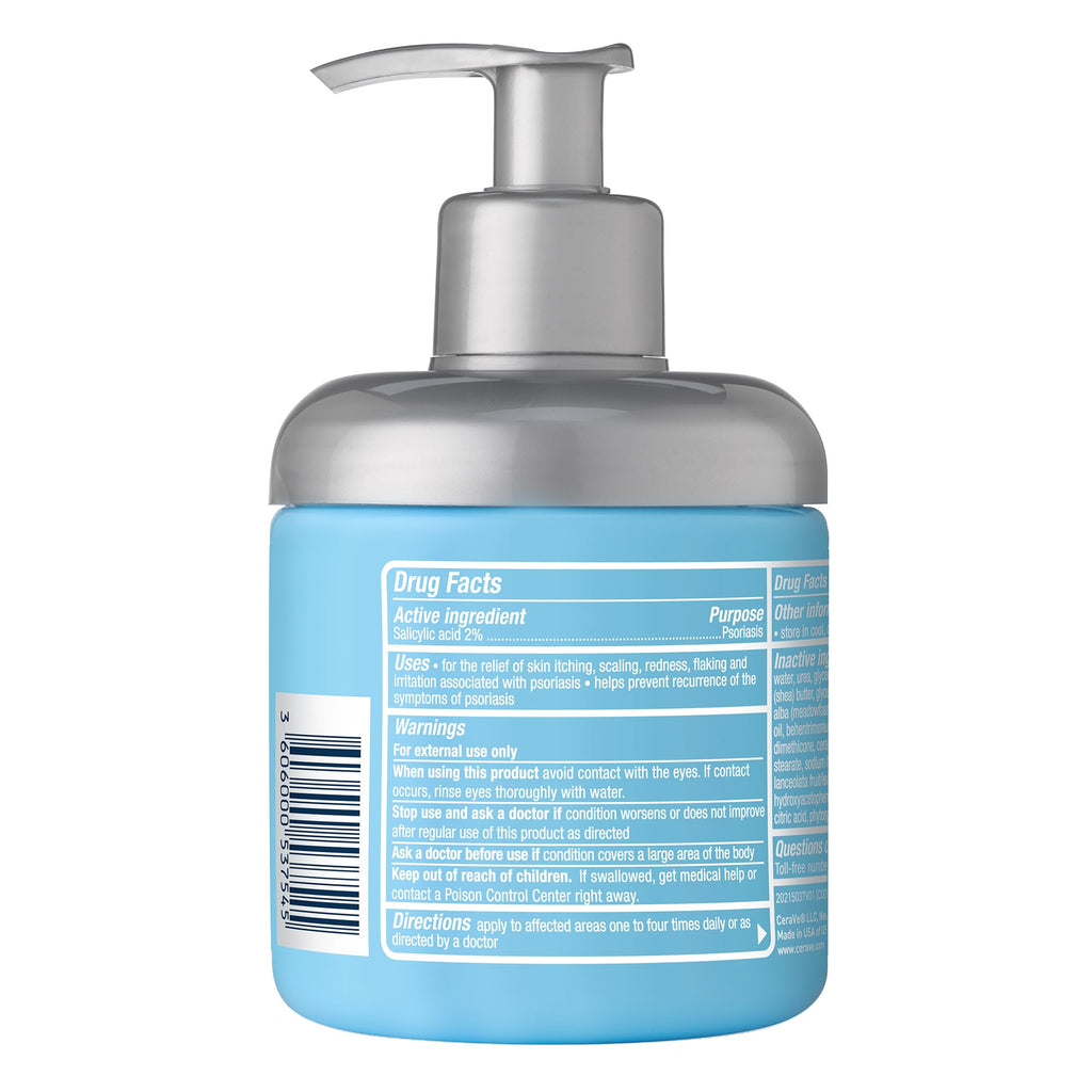 CeraVe Moisturizing Cream for Psoriasis Treatment, With Salicylic Acid for Dry Skin Itch Relief & Urea for Moisturizing - FENGGESTORE20