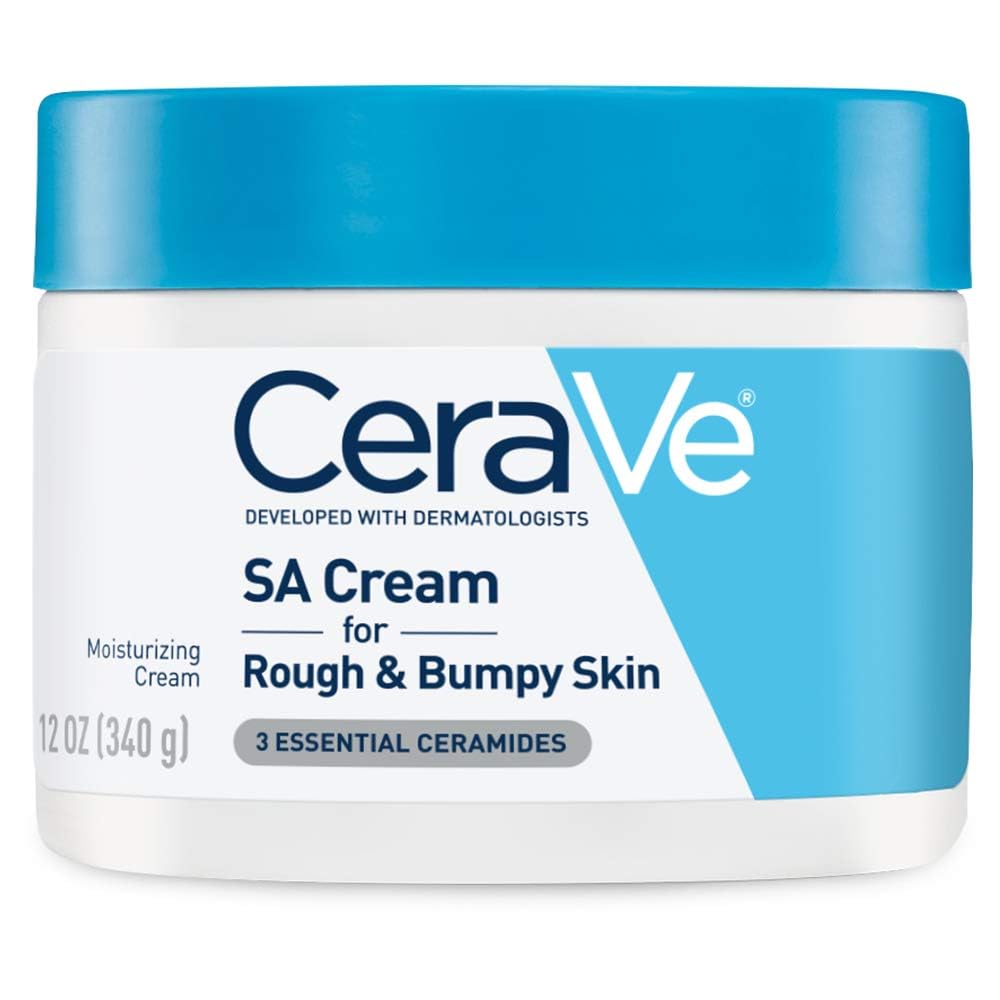 CeraVe Moisturizing Cream with Salicylic Acid, Exfoliating Body Cream with Lactic & Hyaluronic Acid, Niacinamide - FENGGESTORE20