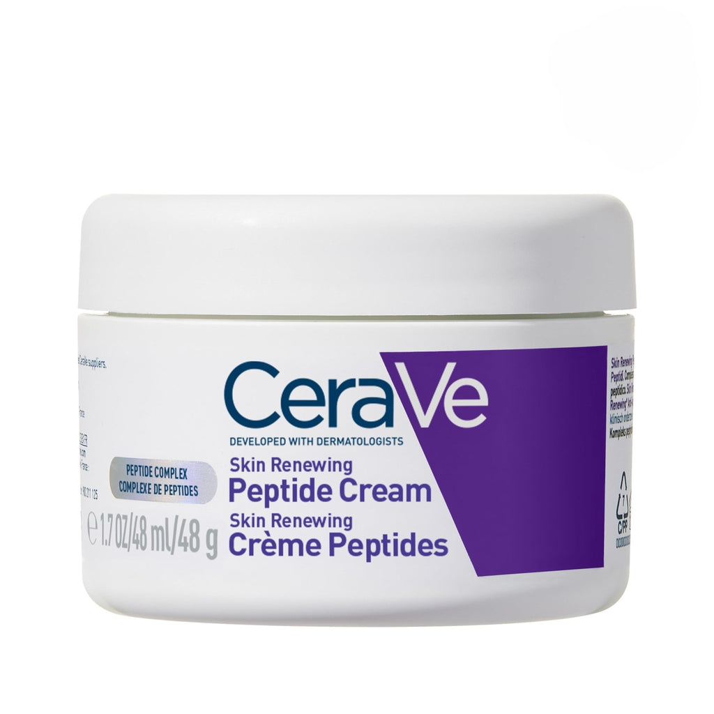 CeraVe Skin Renewing Night Cream, Niacinamide, Peptide Complex, and Hyaluronic Acid Moisturizer for Face, 1.7 Ounce, Packaging may Vary - FENGGESTORE20