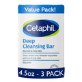 Cetaphil Bar Soap, Deep Cleansing Face and Body Bar, Pack of 3, For Dry to Normal, Sensitive Skin, Soap Free, Hypoallergenic, Paraben Free - FENGGESTORE20
