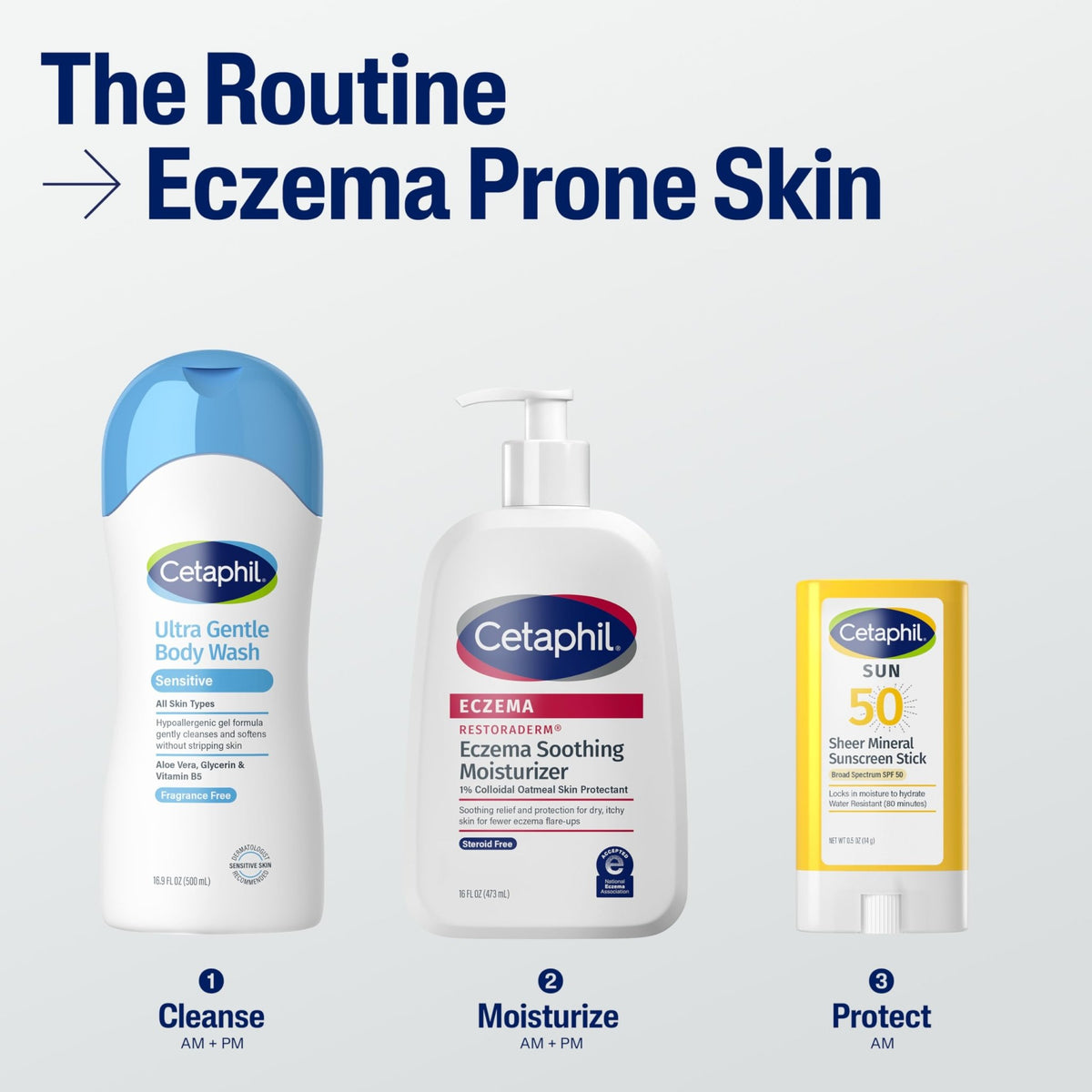 CETAPHIL ECZEMA RESTORADERM Soothing Moisturizer, For Eczema Prone Skin, 16 oz, Fewer Symptom Flare-Ups, 48 Hour Hydration, 1% Skin Protectant - FENGGESTORE20