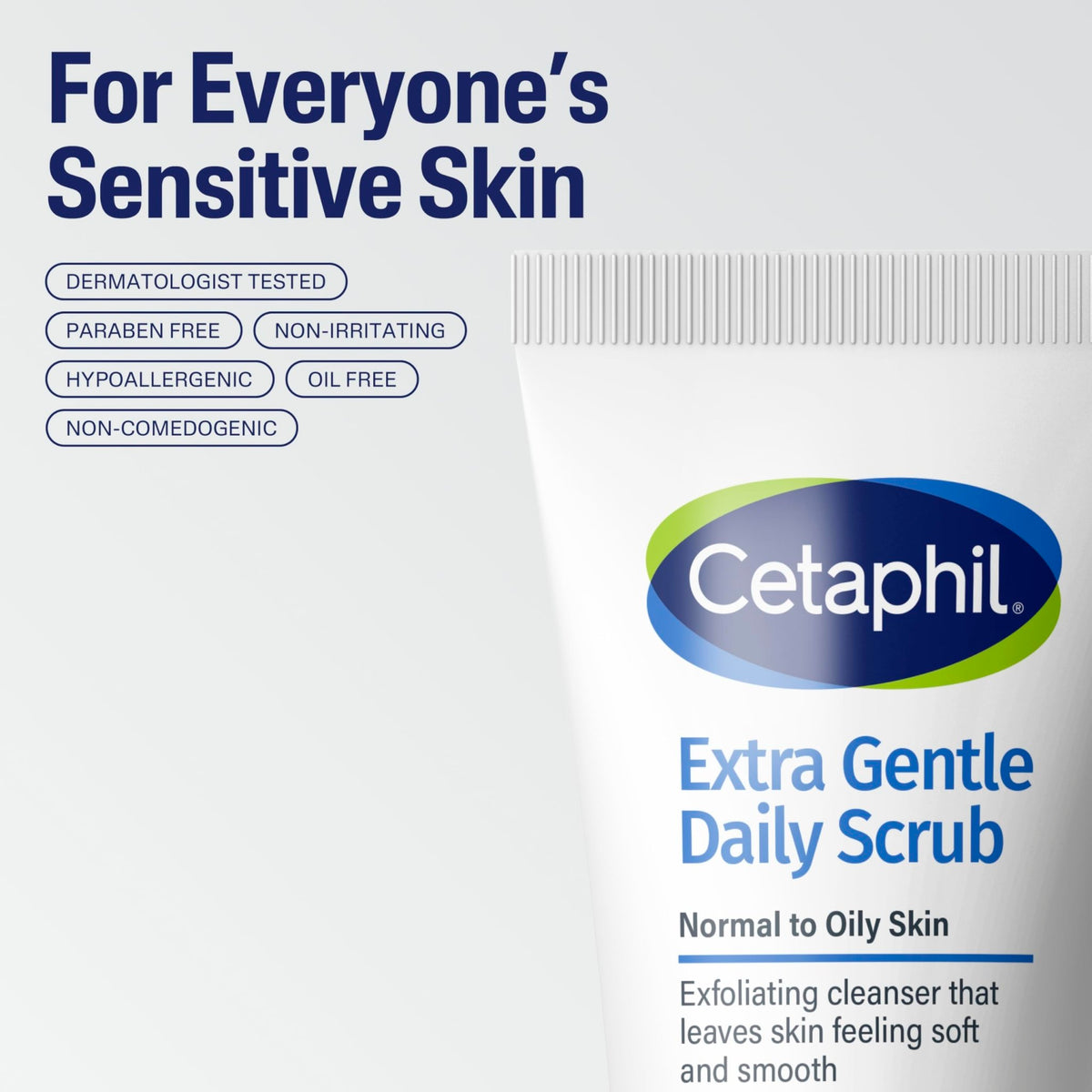 Cetaphil Exfoliating Face Wash, Extra Gentle Daily Face Scrub, Gently Exfoliates & Cleanses - FENGGESTORE20