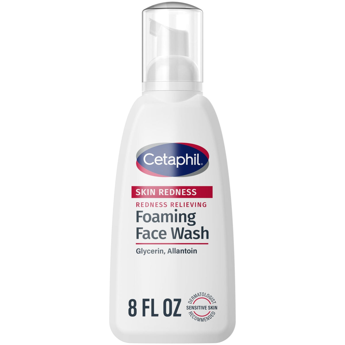 Cetaphil Redness Relieving Foaming Face Wash For Sensitive Skin, 8 Fl Oz, Gently Cleanses - FENGGESTORE20