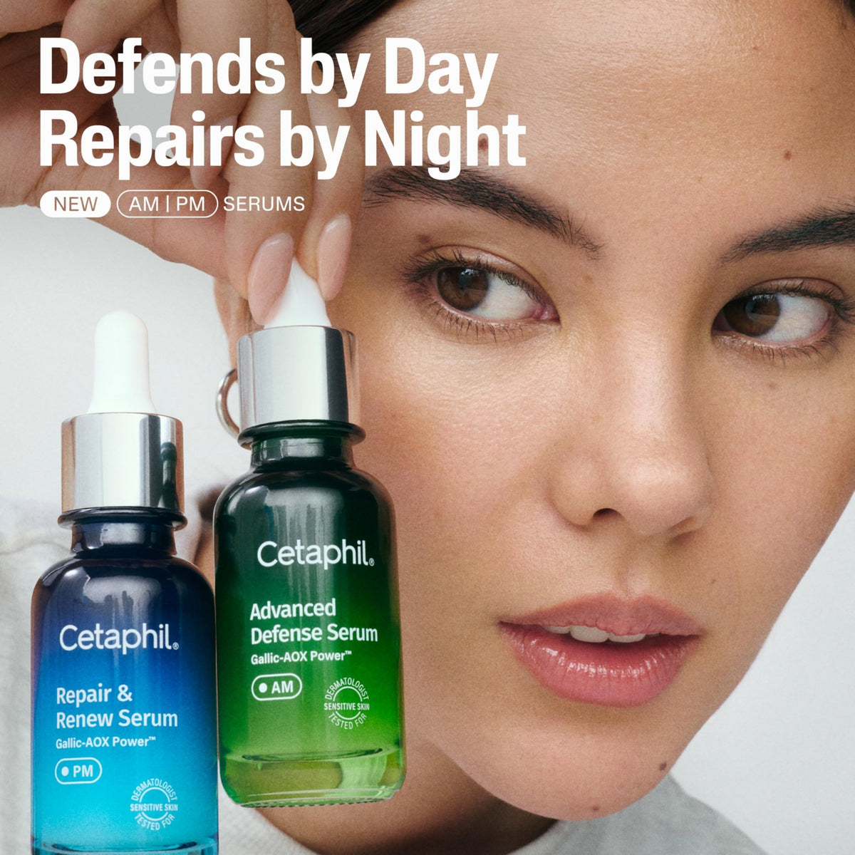 CETAPHIL Repair & Renew Night Serum for Stressed Sensitive Skin with Gallic Acid & Vitamin E, PM Face Serum, Repairs Skin Barrier Overnight - FENGGESTORE20