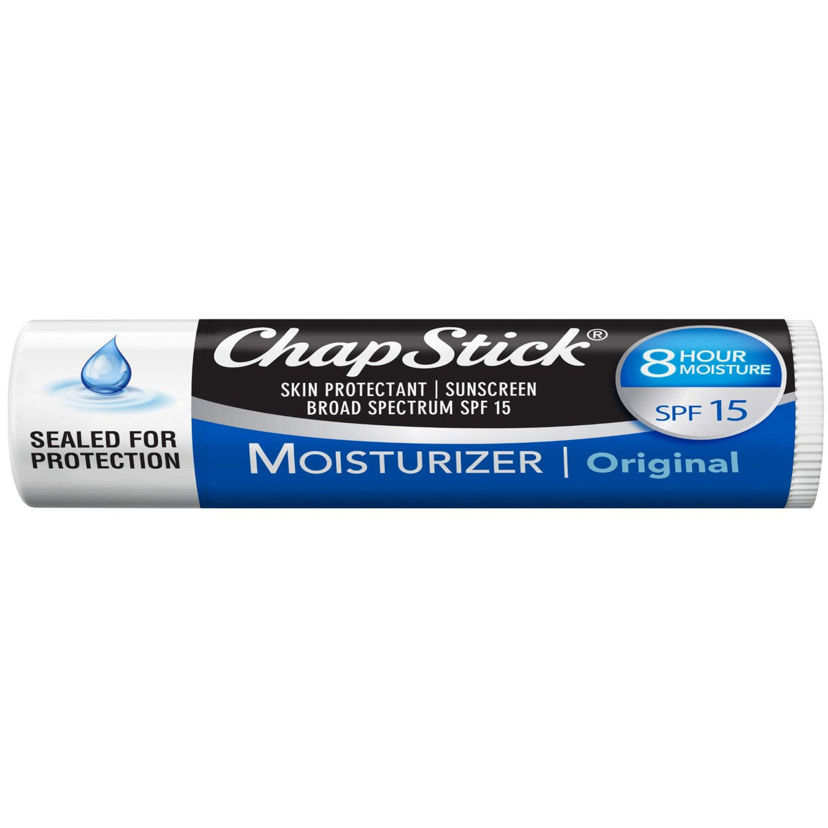 ChapStick Moisturizer Original Lip Balm Tubes, SPF 15 and Skin Protectant - 0.15 Oz (Pack of 3) - FENGGESTORE20
