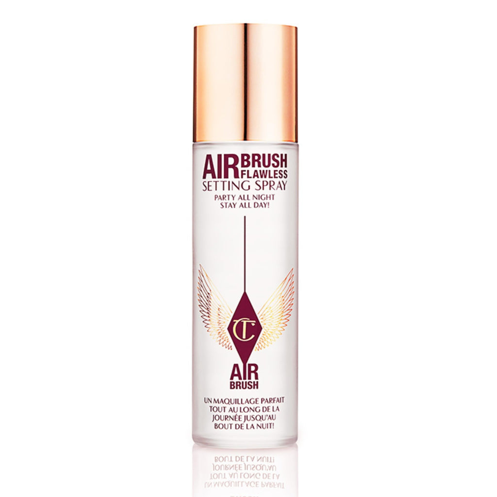 Charlotte Tilbury Airbrush Flawless Setting Spray - Ultra-Fine Hydrating Mist to Prime & Set Face Makeup For Up to 16Hr - Soothes, Blurs Pores & Calms Skin (100ml) - FENGGESTORE20