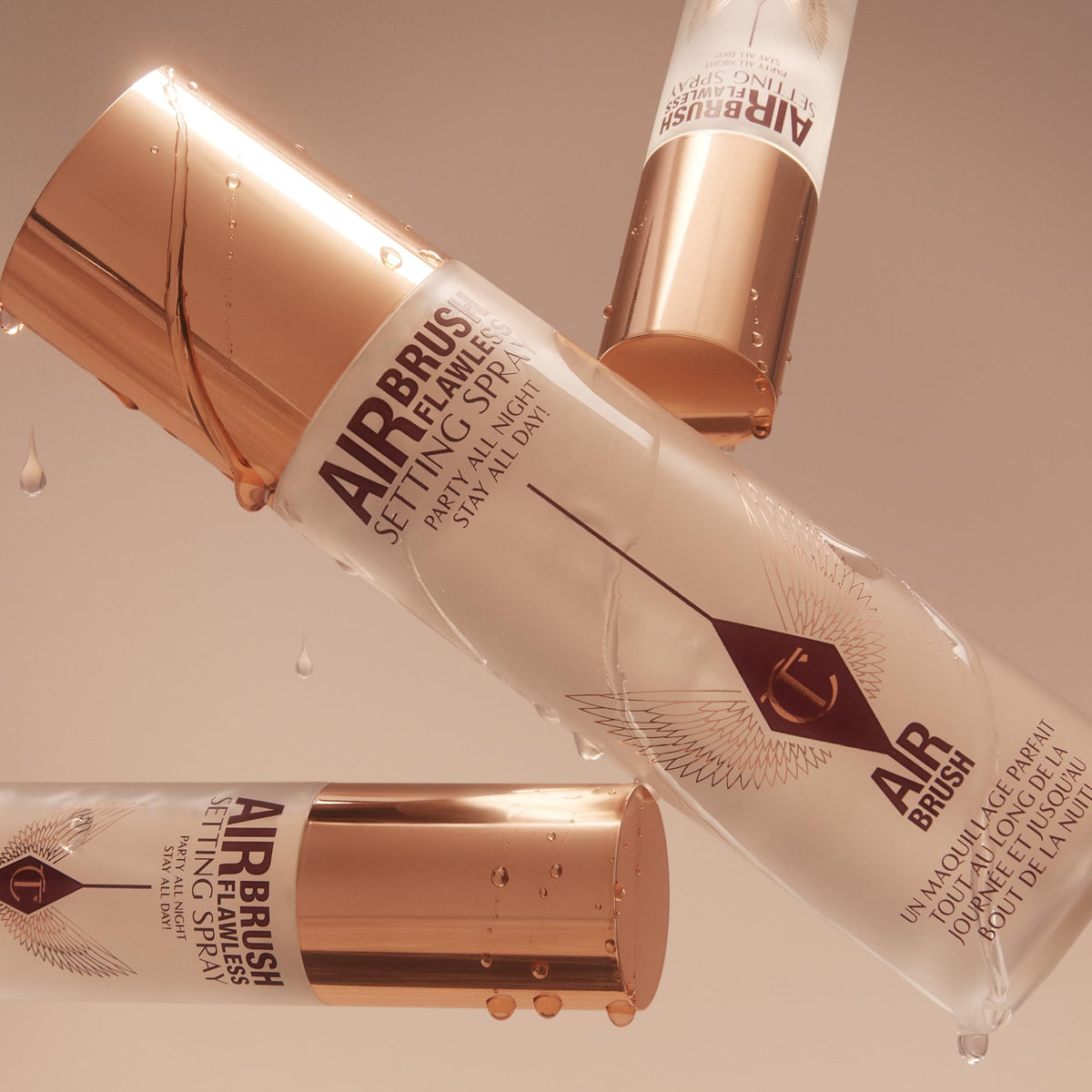 Charlotte Tilbury Airbrush Flawless Setting Spray - Ultra-Fine Hydrating Mist to Prime & Set Face Makeup For Up to 16Hr - Soothes, Blurs Pores & Calms Skin (100ml) - FENGGESTORE20