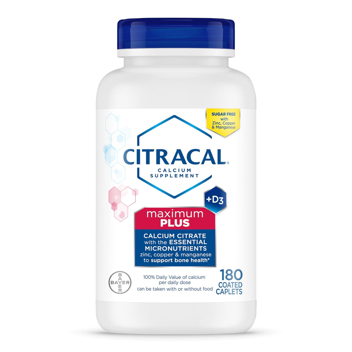 Citracal Maximum Plus Calcium Supplement - Calcium Citrate with Vitamin D3, Zinc, & Essential Minerals for Bone Health Support, Ages 12+ - FENGGESTORE20