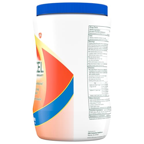 CITRUCEL Sugar Free Fiber Powder for Occasional Constipation Relief, Methylcellulose Fiber Powder, Orange Flavor - 32 Ounces - FENGGESTORE20