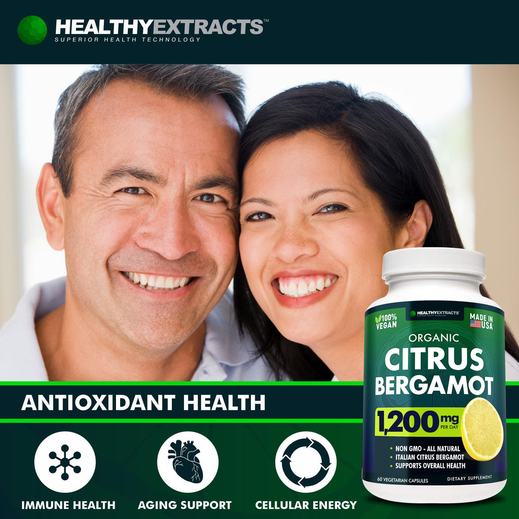 Citrus Bergamot Supplement – 150:1 Extract, 1200mg per Serving, 70% Polyphenols, Italian Sourced, 60 Count, 1 Month Supply, Made in the USA - FENGGESTORE20