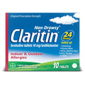 Claritin 24 HR Non Drowsy Allergy Medicine, Loratadine antihistamine tablets, 10 Ct - FENGGESTORE20