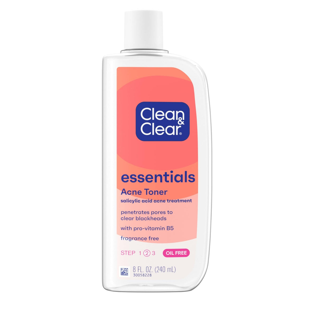 Clean & Clear Essentials Oil-Free Acne Toner, 2% Salicylic Acid Acne Treatment with Pro-Vitamin B5, Deep Pore Facial Toner - FENGGESTORE20