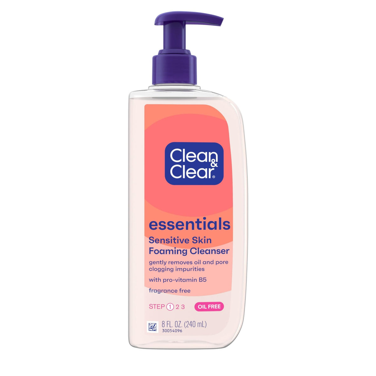 Clean & Clear Essentials Oil-Free Foaming Facial Cleanser, Daily Foaming Face Wash with Pro-Vitamin B5 for Sensitive Skin - FENGGESTORE20