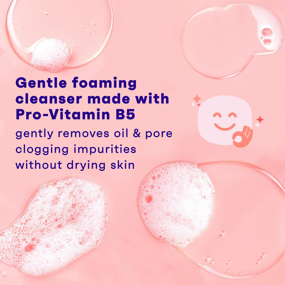 Clean & Clear Essentials Oil-Free Foaming Facial Cleanser, Daily Foaming Face Wash with Pro-Vitamin B5 for Sensitive Skin - FENGGESTORE20