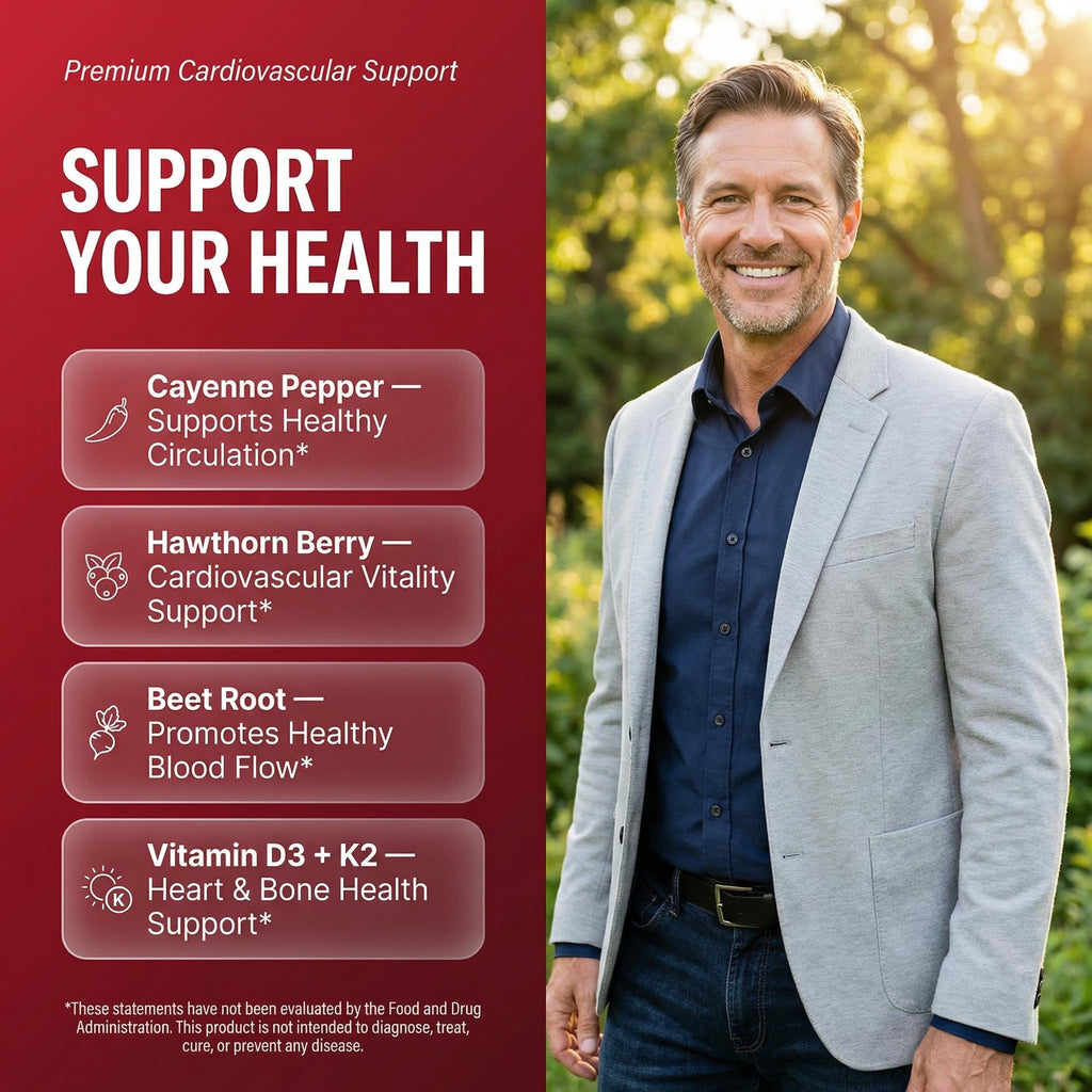 Clean Nutra Cayenne Pepper Drops Supplement Liquid + Hawthorn Berry, Vitamin D3 K2 Beet Root Powder, Ceylon Cinnamon, Turmeric Curcumin, Organic Panax Ginseng, Berberine Extract 1 Pack - FENGGESTORE20