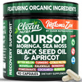 Clean Nutra Soursop Supplement Moringa Sea Moss Black Seed Oil Berberine Turmeric Resveratrol Quercetin Greens Bitters Boswellia Bitter - FENGGESTORE20