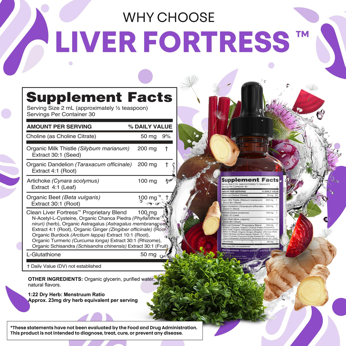 Clean Nutraceuticals Milk Thistle NAC Liver Cleanse Detox & Repair Supplement Liver Support Liquid Drops with Dandelion Extract, Artichoke, Chanca Piedra, Choline, L-Glutathione, Burdock, Schisandra - FENGGESTORE20
