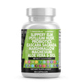 Clean Nutraceuticals Slippery Elm Psyllium Husk Pre Probiotic Digestive Gut Health Supplement with Aloe Vera Cascara Sagrada - FENGGESTORE20