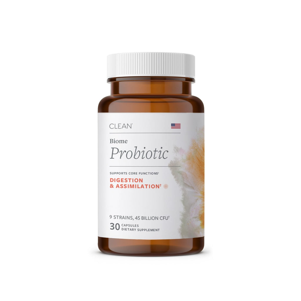 Clean Program Daily Probiotic | 45 Billion CFU, 9 Strains with Saccharomyces Boulardii | Gut Health, De-Bloat & Immune Support - FENGGESTORE20