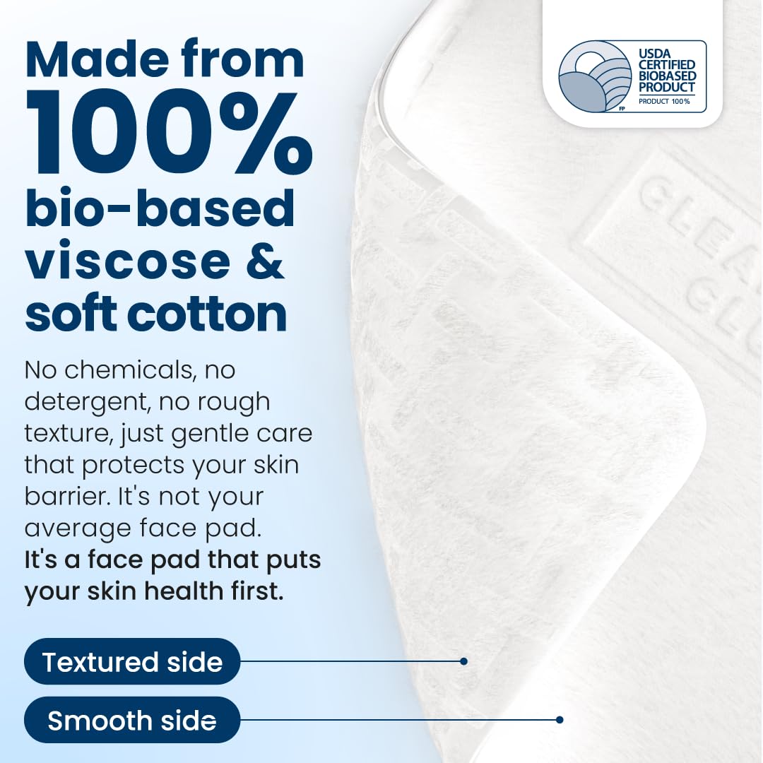 Clean Skin Club Clean² Pads 2.0 [NEW & Improved Edges] Guaranteed Not to Shed & Tear, Unique Triple Layers, Textured Side & Ultra Soft Side - FENGGESTORE20